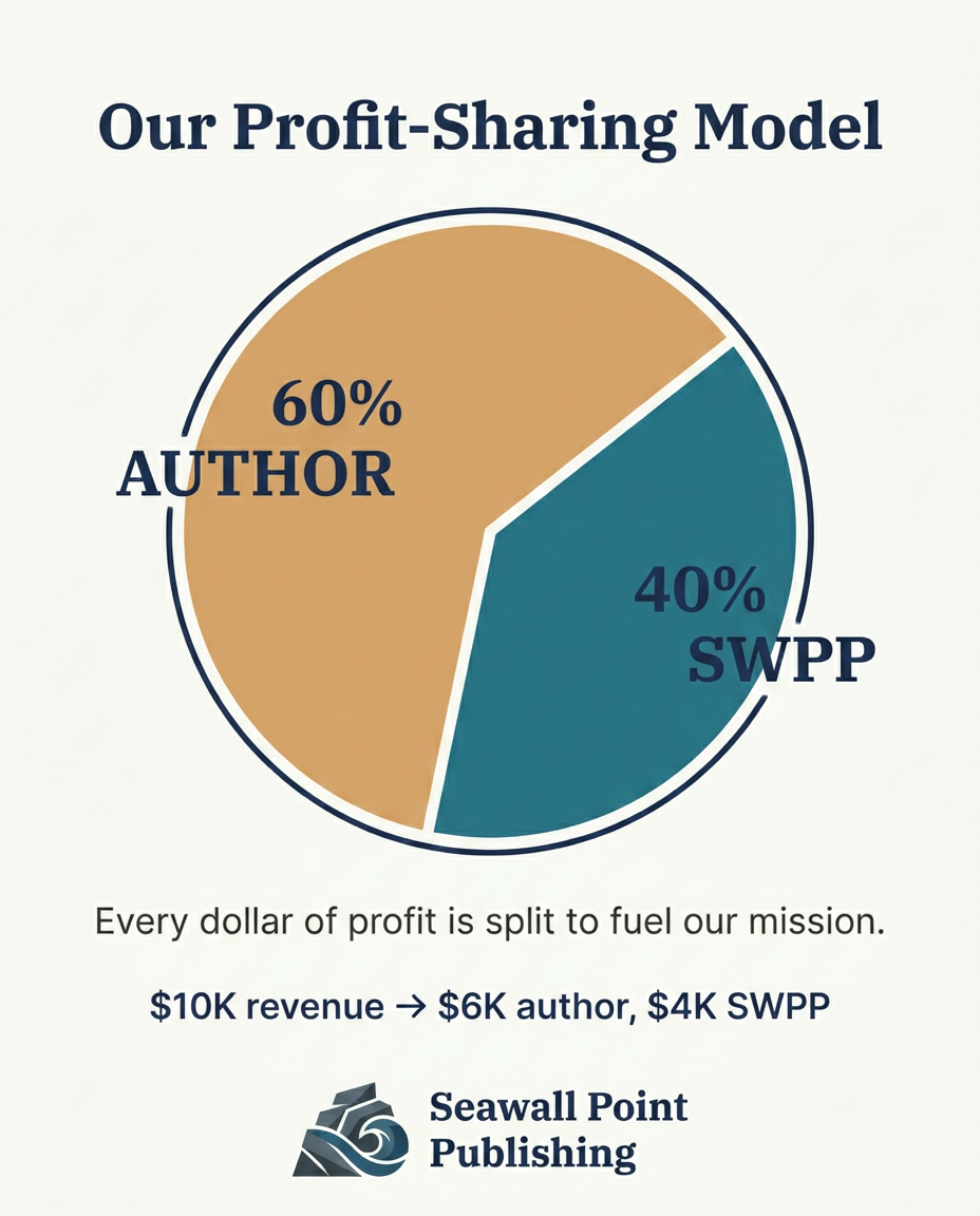 60/40 revenue split infographic