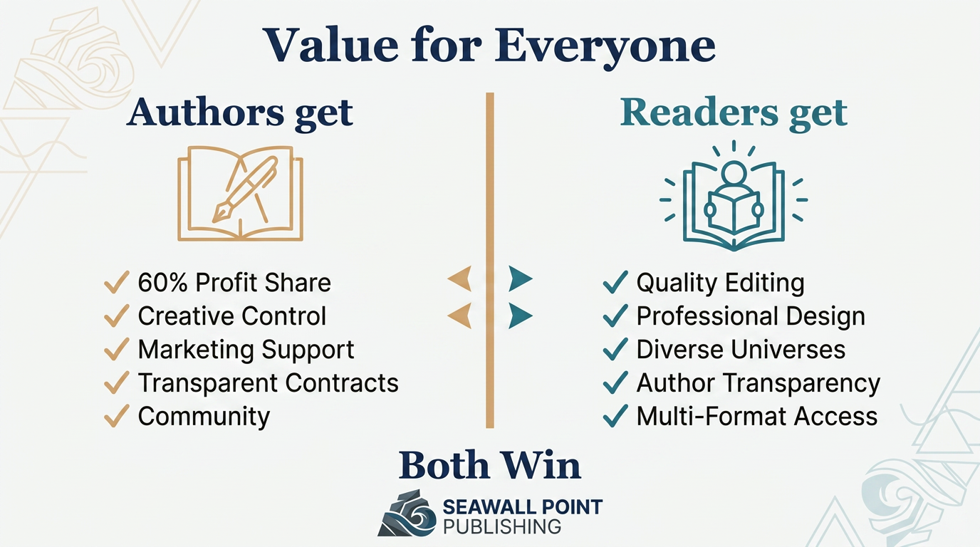 Author and reader benefits overview